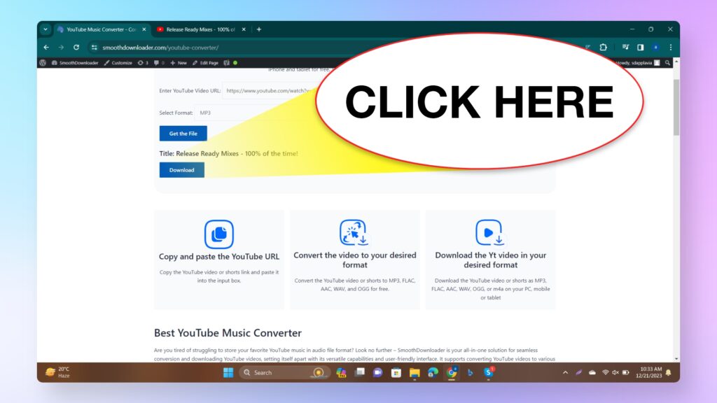 YouTube Dönüştürücü –Yt videoyu MP3, WAV, FLAC ve AAC 04'e dönüştürün